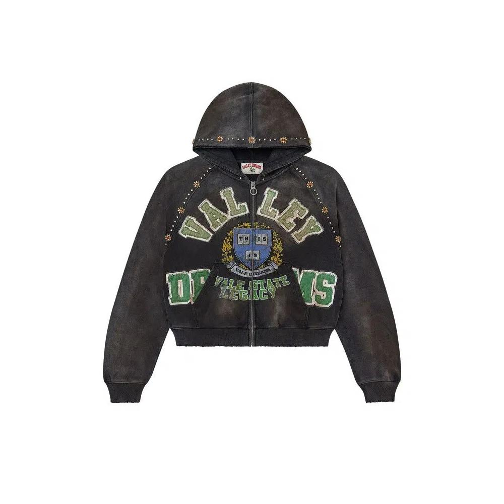 Толстовки на молнии Vale Forever Gem Zip Up Hoodie 'Black' 1
