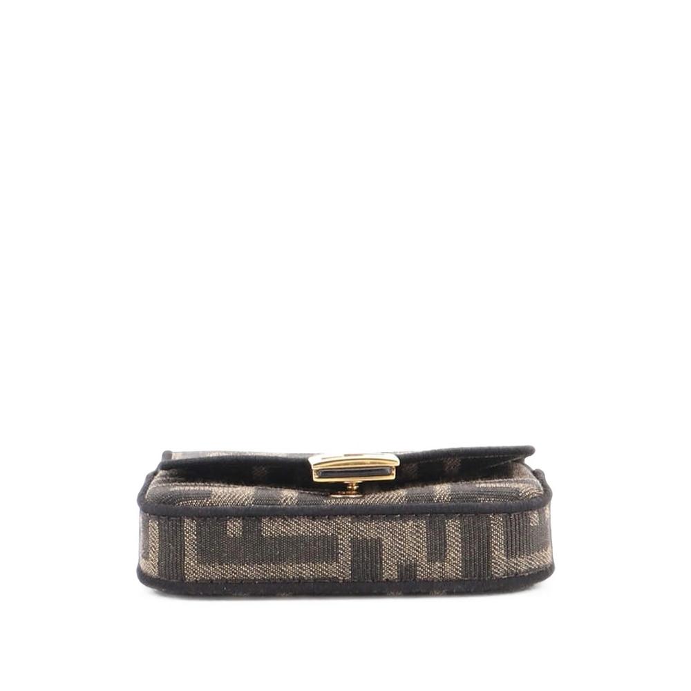 Chain Baguette Charm Bag Zucca Coated Canvas Nano crossbody bag 4