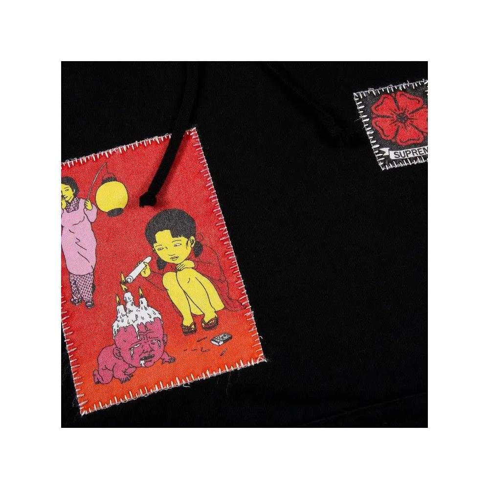 Худи Supreme x Toshio Saeki Hooded Sweatshirt 'Черный' 3
