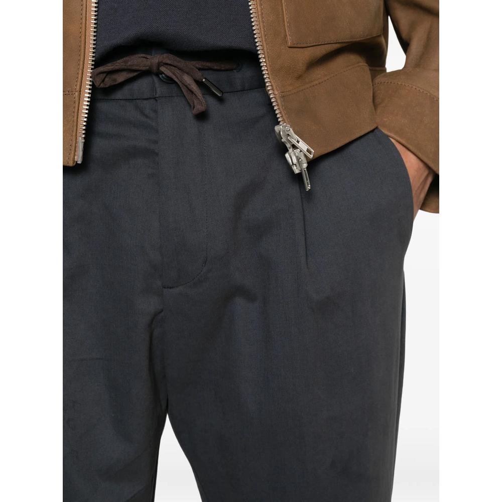 drawstring-waist pleated trousers 5