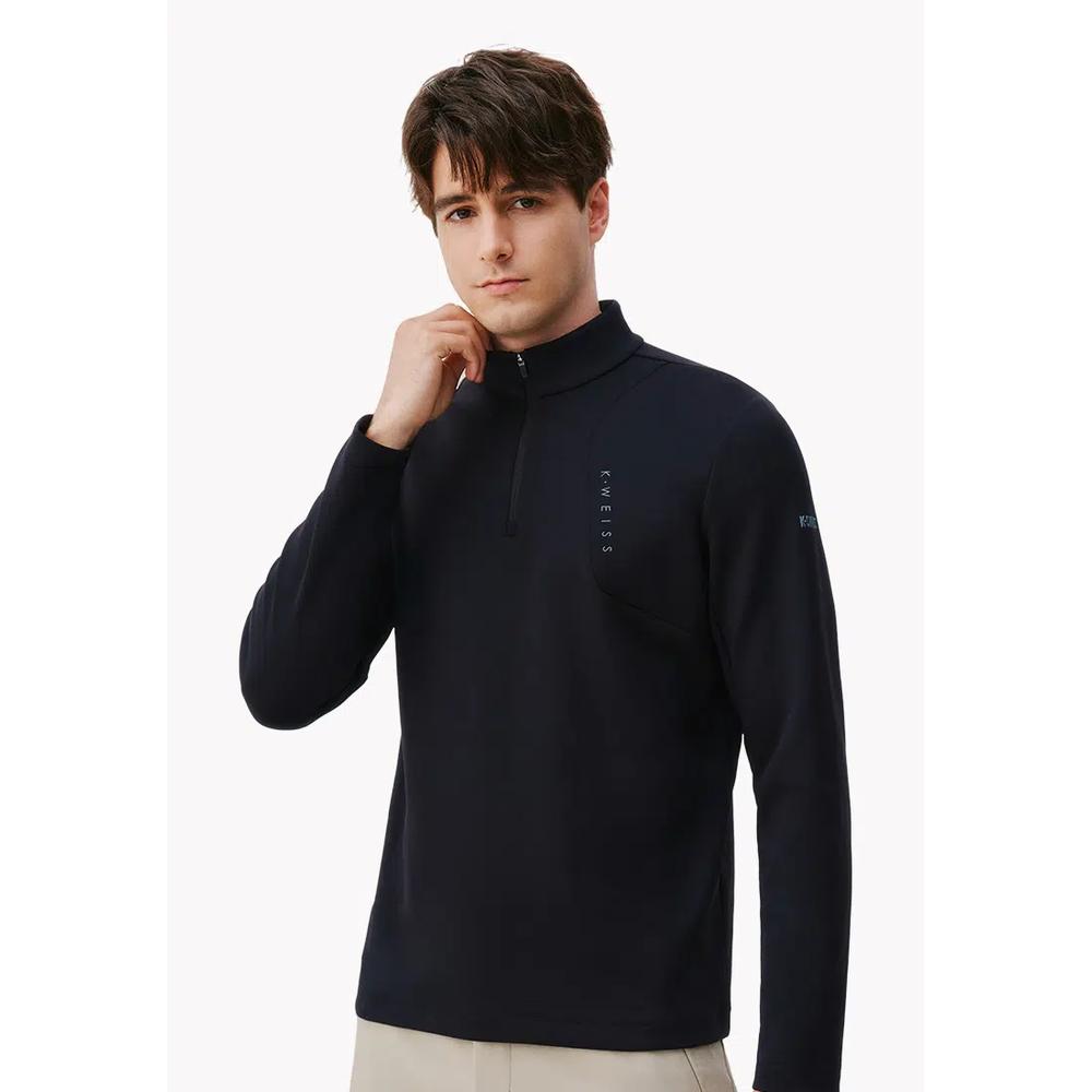 МУЖСКАЯ ФУТБОЛКА WEISS HALF-ZIP С ДЛИННЫМ РУКАВОМ 1