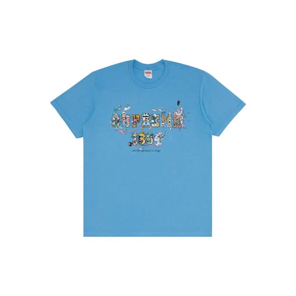 Футболки Supreme Varsity Tee 'Ярко-Синий' 1