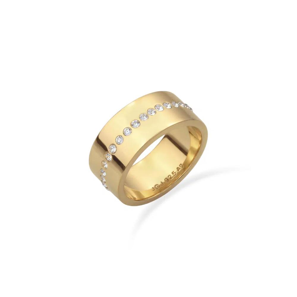 Кольцо с кристаллами Swarovski® – серебро с позолотой 1