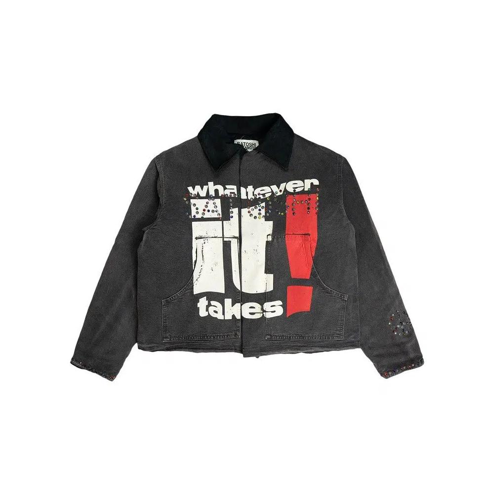 Джинсовые куртки Satoshi Nakamoto Whatever It Takes 9 To 5 Work Jacket 'Washed Black' 1
