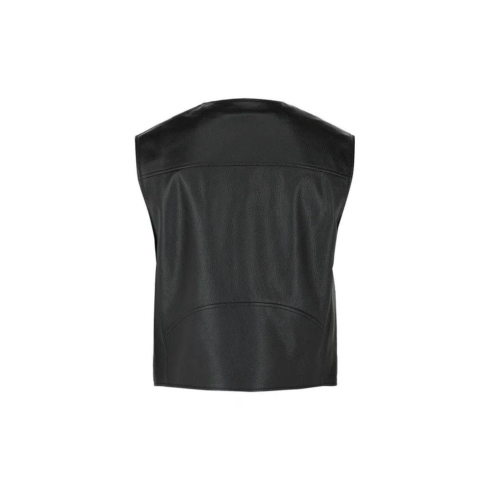 Топы Givenchy Logo Leather Snap Vest 'Black' 3