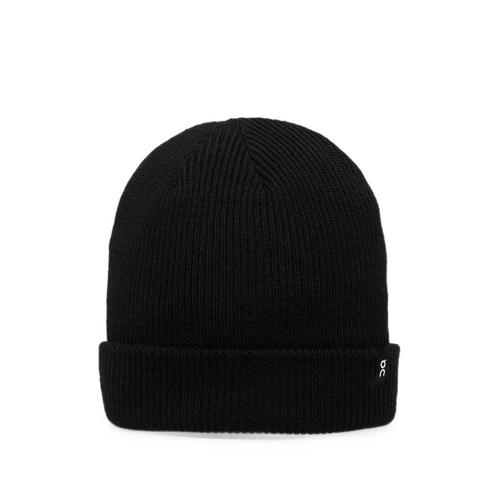 ribbed-knit merino beanie hat 1