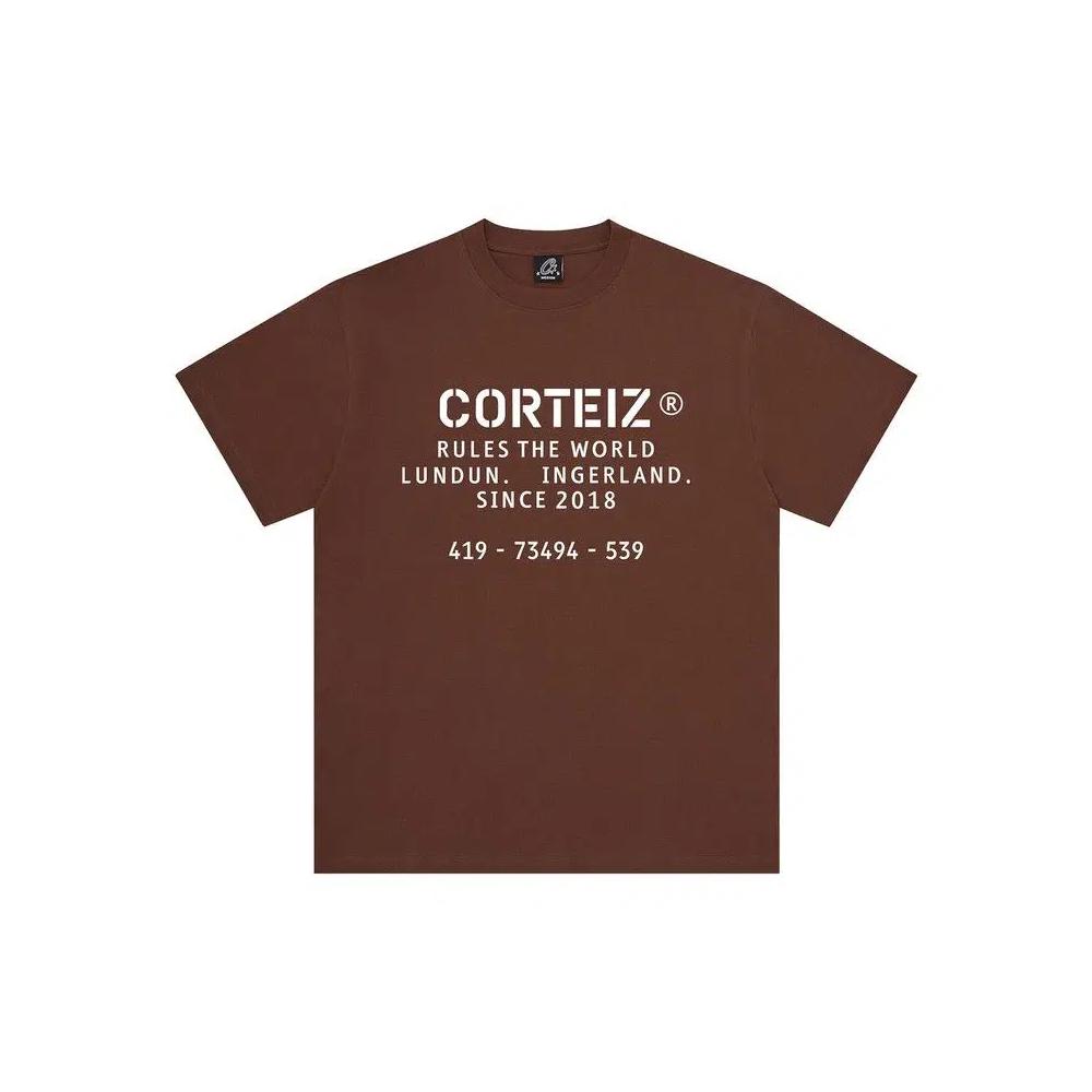 Топы Corteiz OG Stencil Tee 'Коричневый' 1