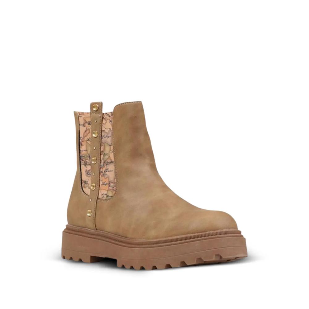 Geo Map-print studded boots 2