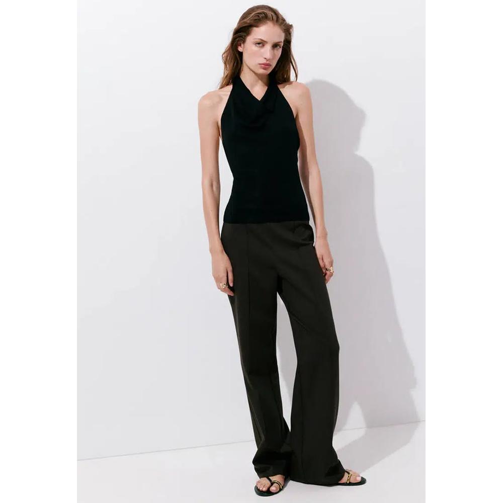 Прямые брюки с декоративным швом 5