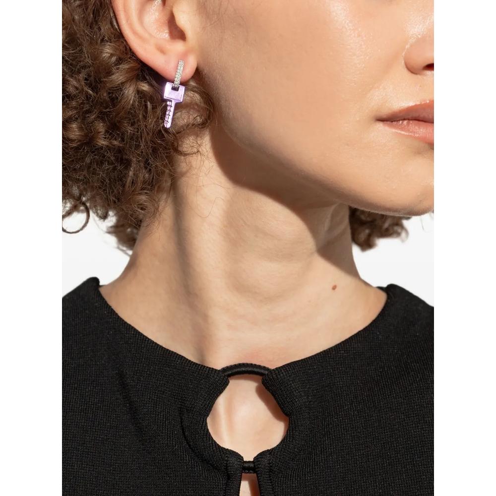 Серьга Key из белого золота с бриллиантами 2