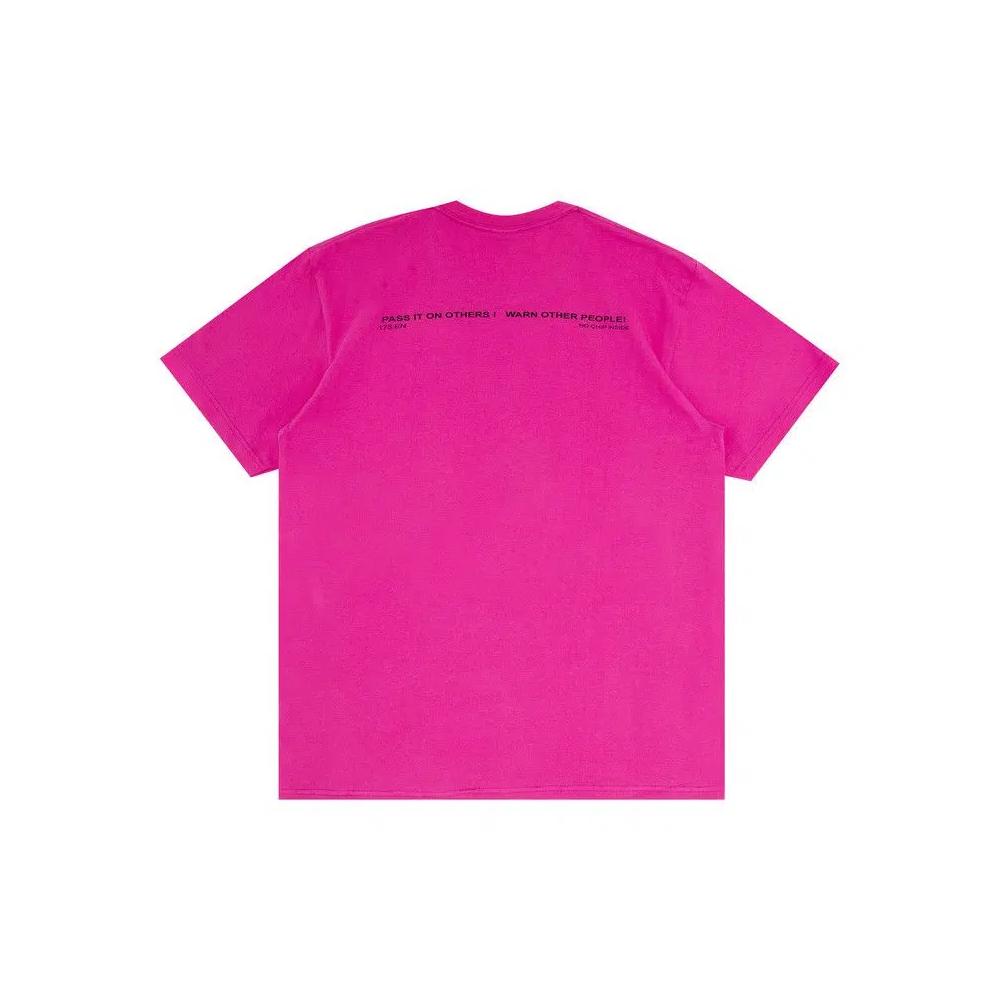 Футболки Supreme Warning Tee 'Magenta' 2