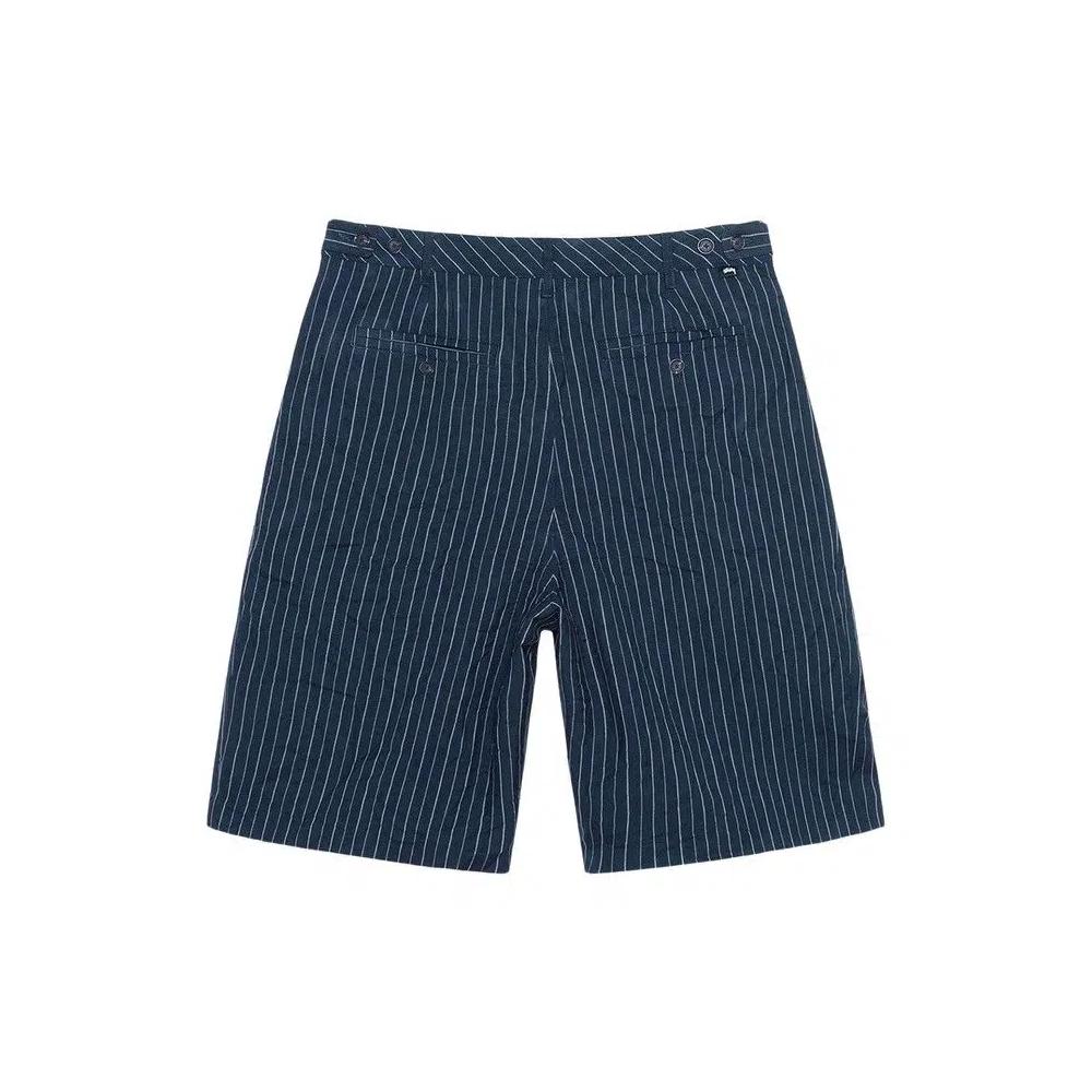 Шорты Stussy Wrinkled Stripe Volume Pleated Short 'Navy' 2