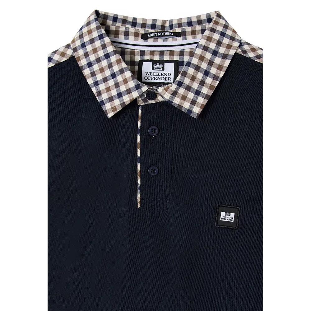 МУЖСКОЕ СИНЕЕ ПОЛО COSTA MID HOUSE CHECK COLLAR 6
