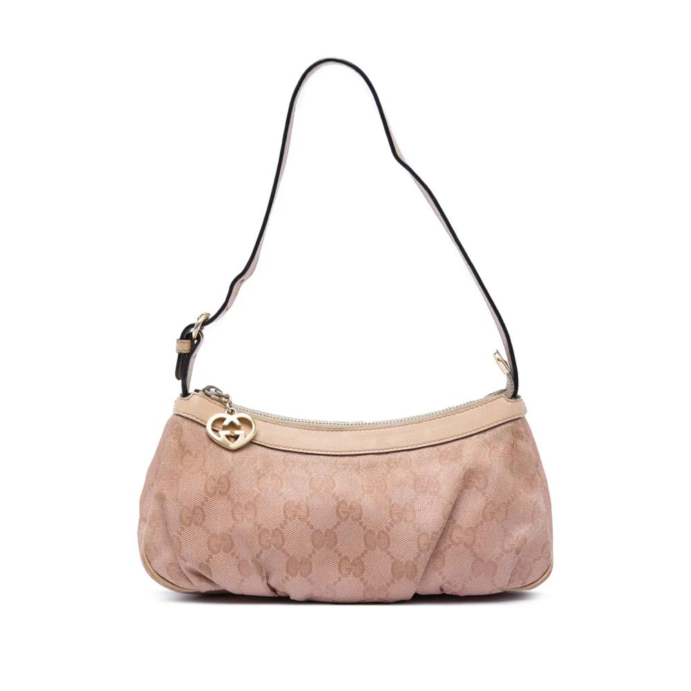 Сумка на плечо Lovely Heart Pochette из канваса с узором GG (2000-2015 годы) 1