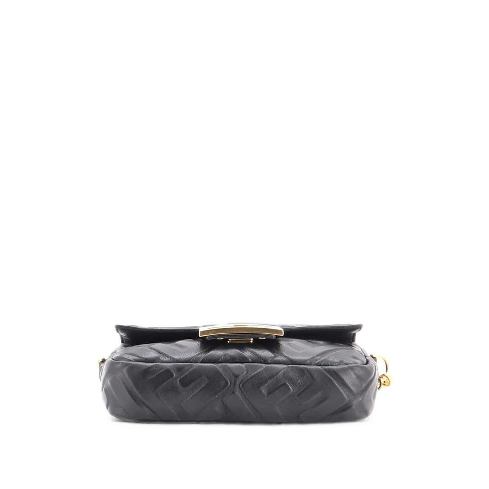 Baguette NM Bag Zucca Embossed Leather Mini crossbody bag 4