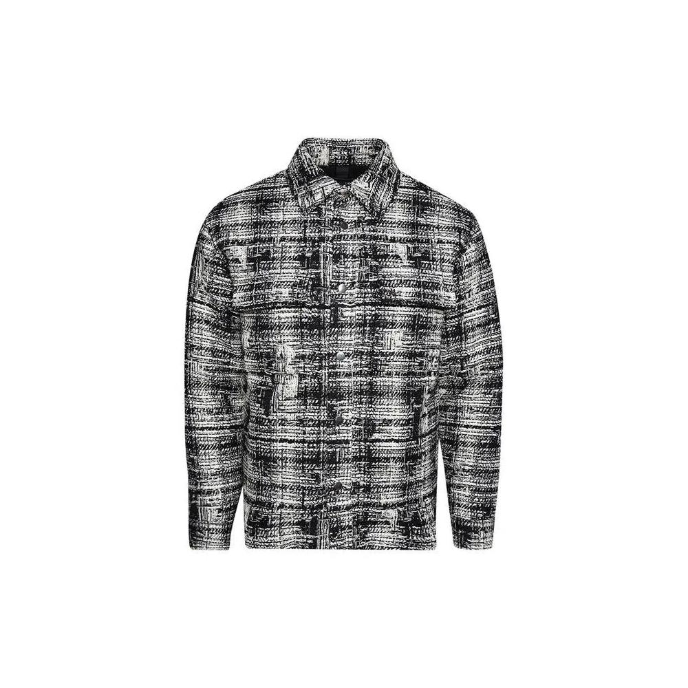 Овершоты Amiri Tweed Padded Overshirt 'Черный/Белый' 1