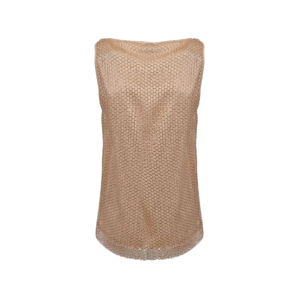 sequin-embellished sleeveless tank top 2
