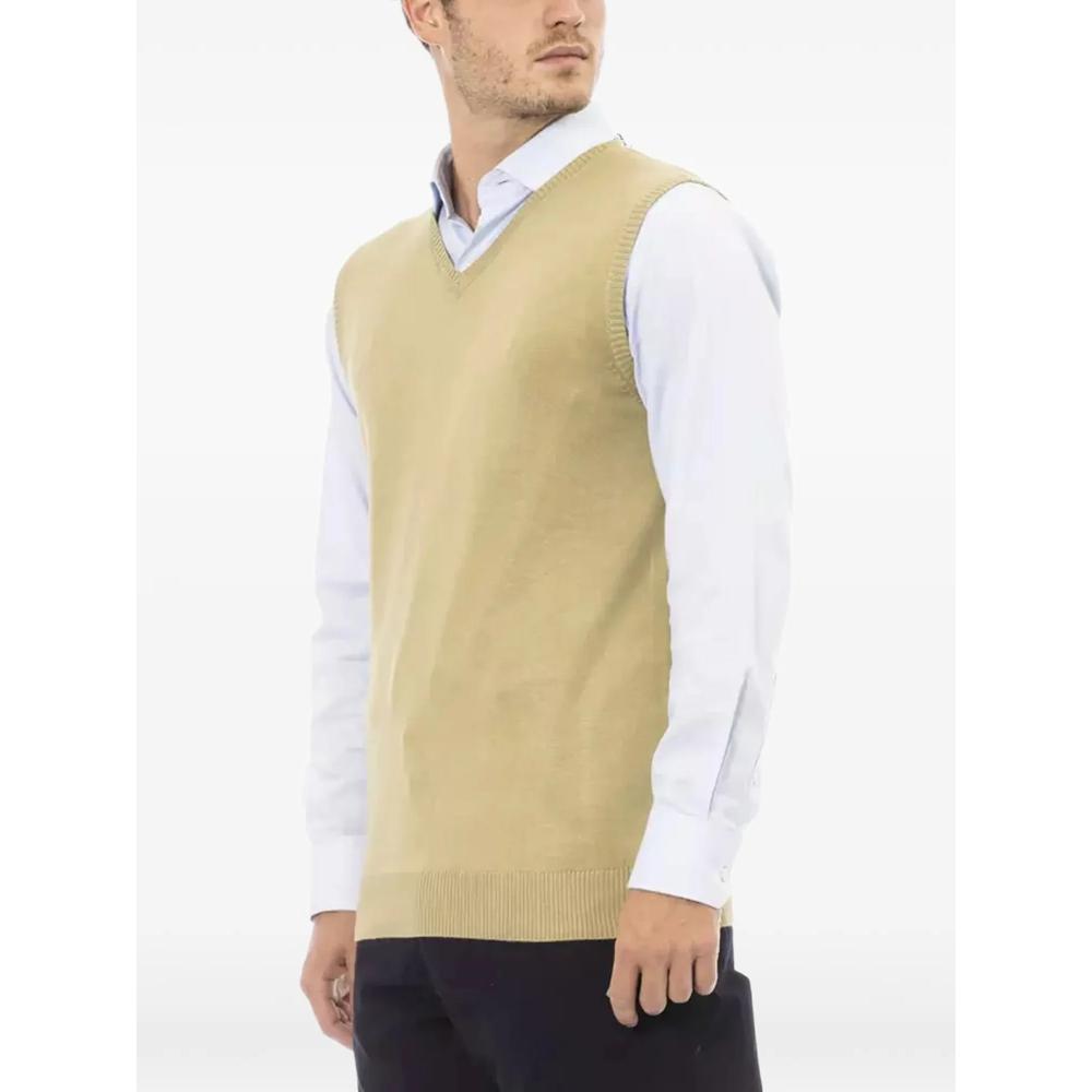 V-neck sleveless knitted vest 2