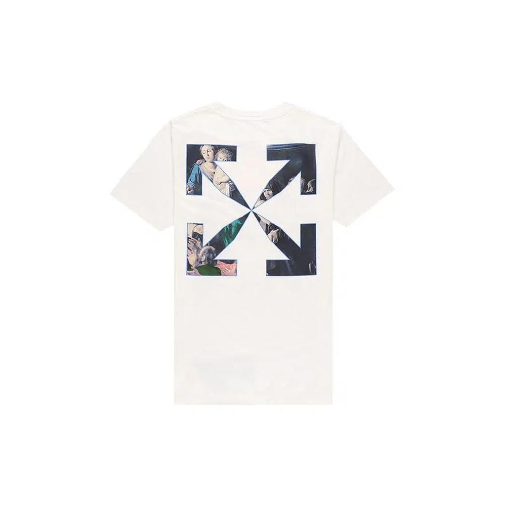 Футболки Off-White Caravaggio Paint Slim Tee 'White/Black' 2