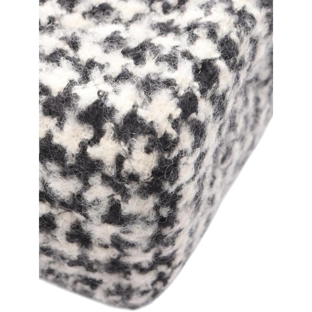 2021-2026 Mini Square Quilted Tweed Houndstooth Straight Single Flap crossbody bag 2