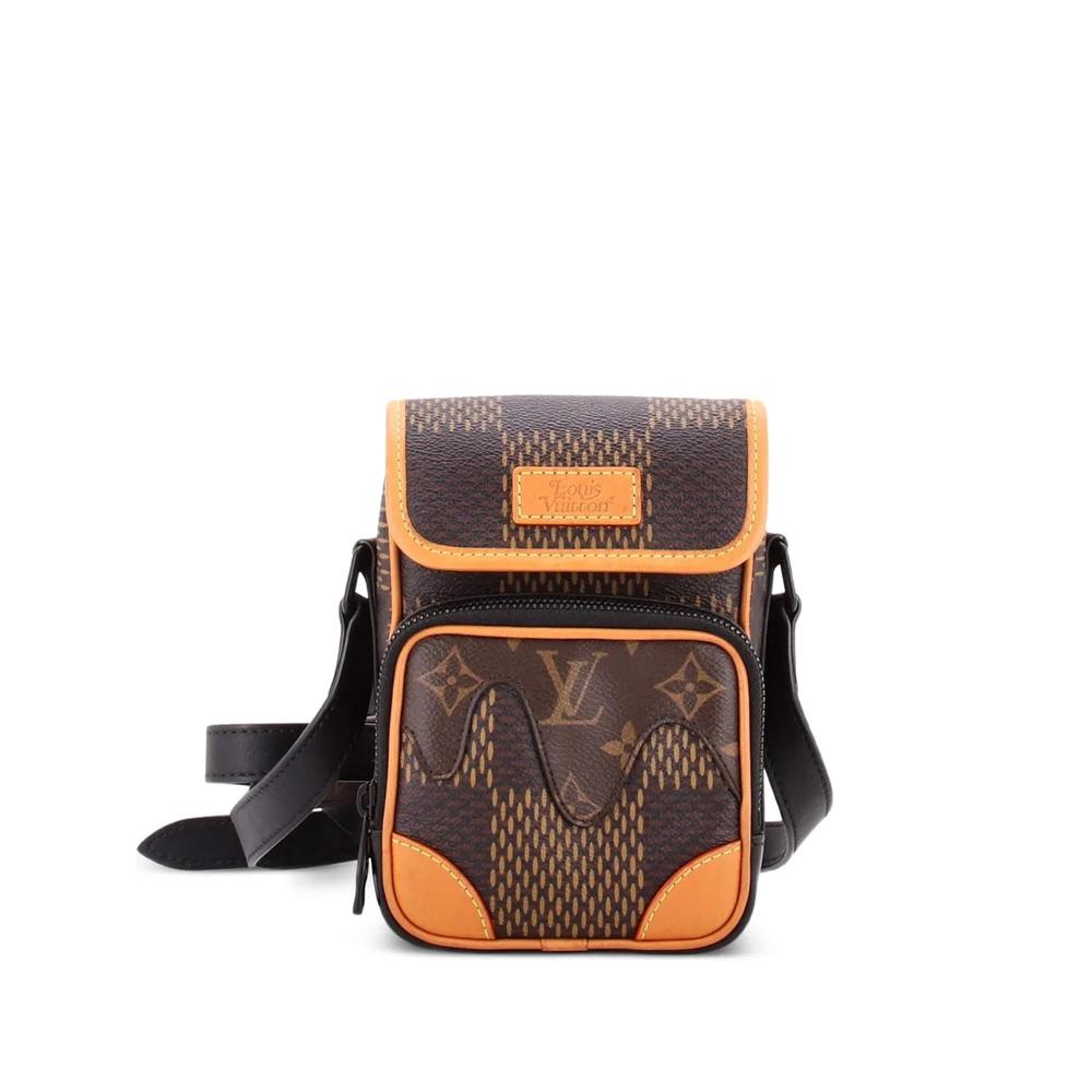 Сумка через плечо Nigo Amazone Messenger Bag Limited Edition Giant Damier and Monogram Canvas Nano 1