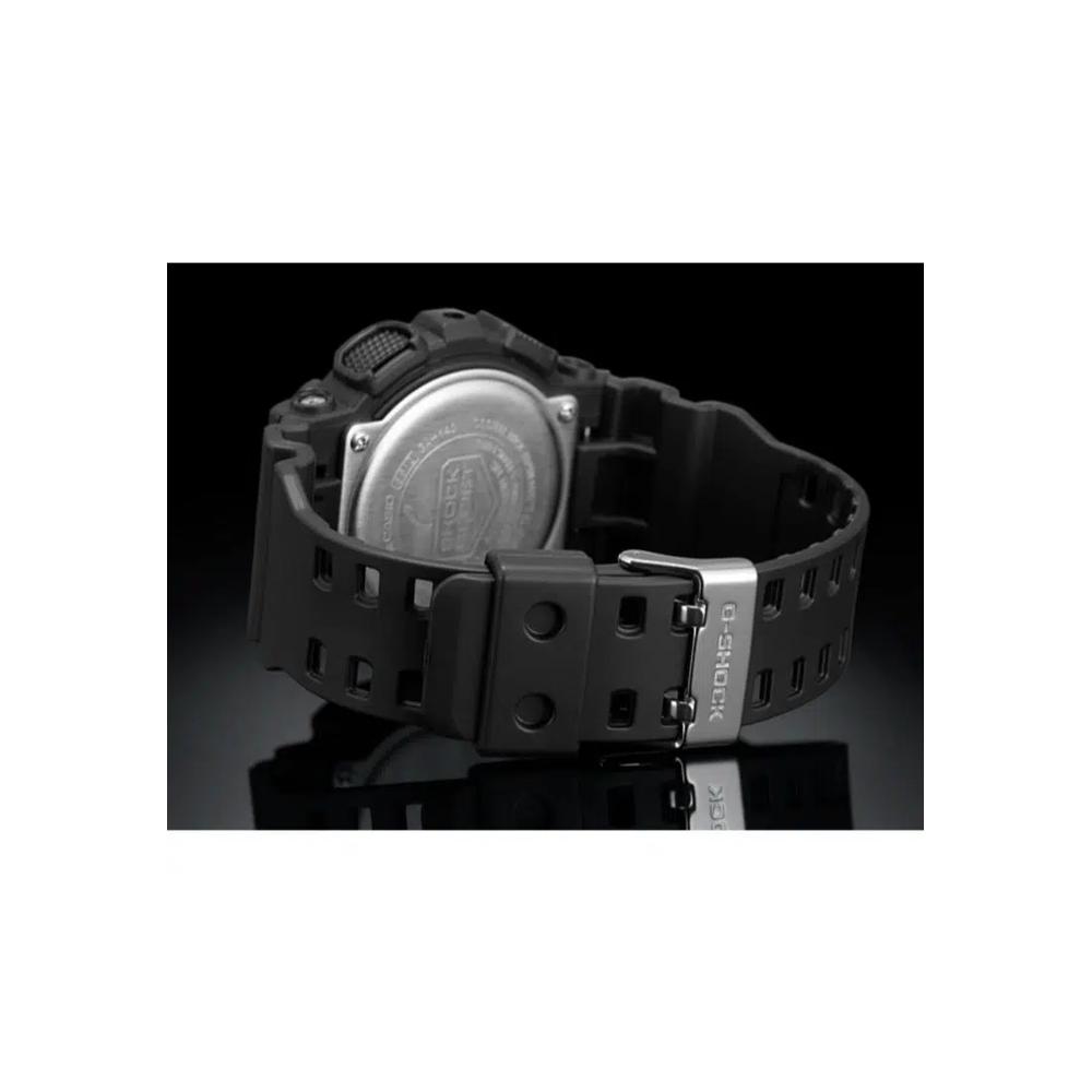 GA-140-1A4 Мужские аналогово-цифровые часы, черный, красный, ремешок из смолы 7