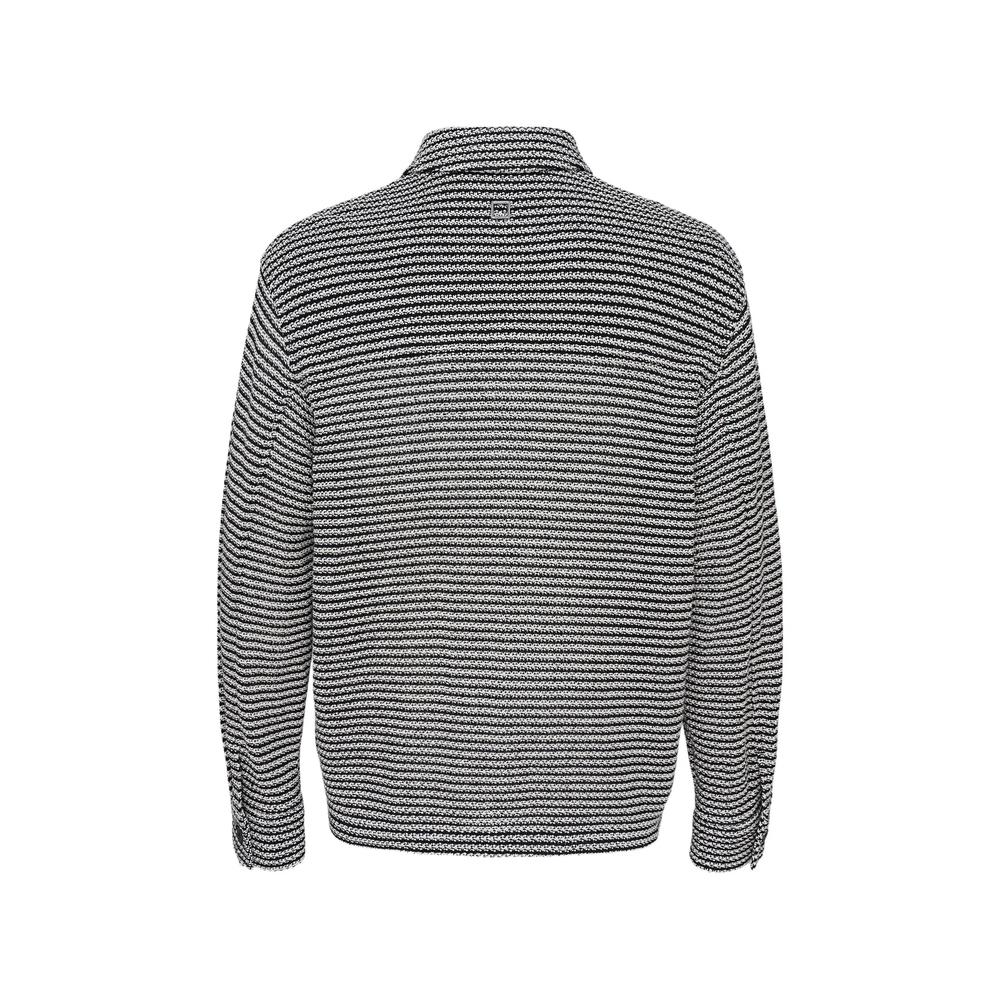 textured-knit shirt jacket 2