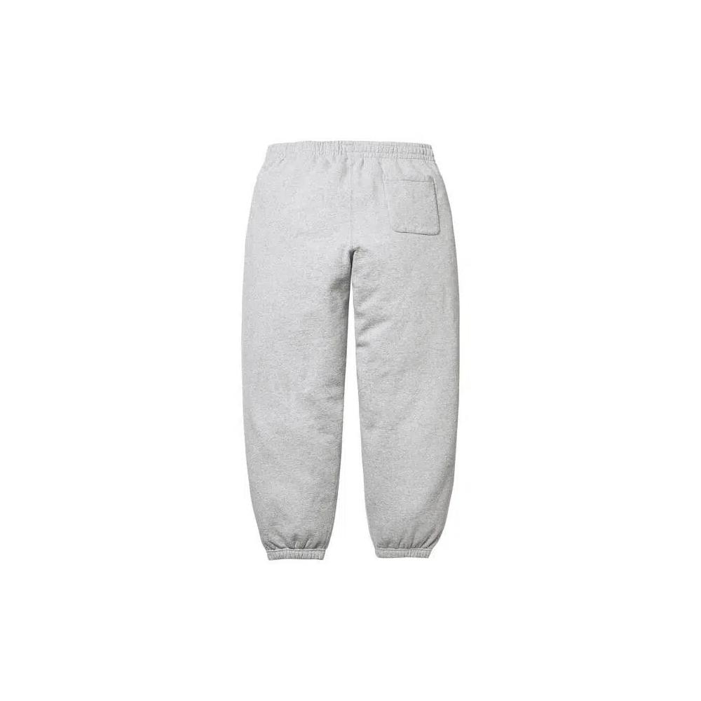 Штаны Supreme Satin Appliqué Sweatpant «Heather Grey» 2