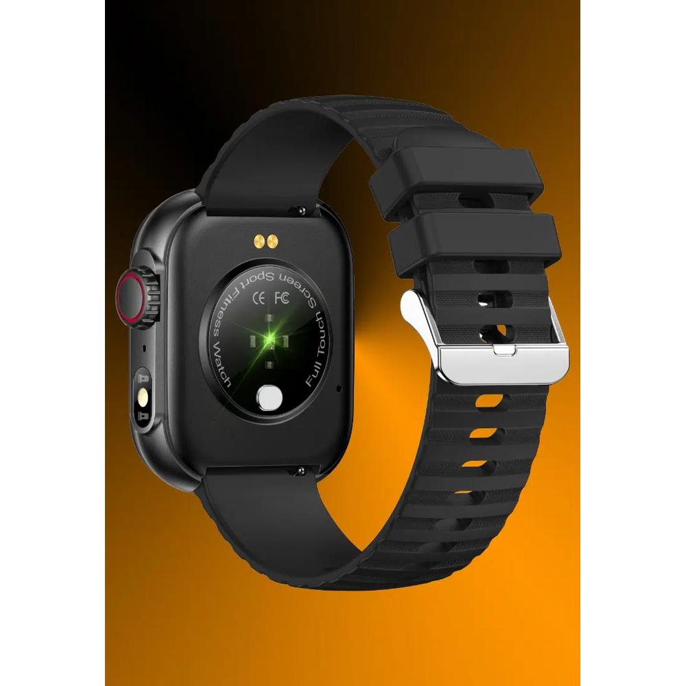 Умные часы унисекс, силиконовый ремешок - многофункциональные - Bluetooth-звонки - фонарик iOS/Android 4