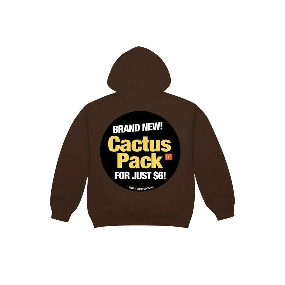 Худи Cactus Jack by Travis Scott x McDonald's Cactus Pack Sticker Hoodie 'Brown' 2