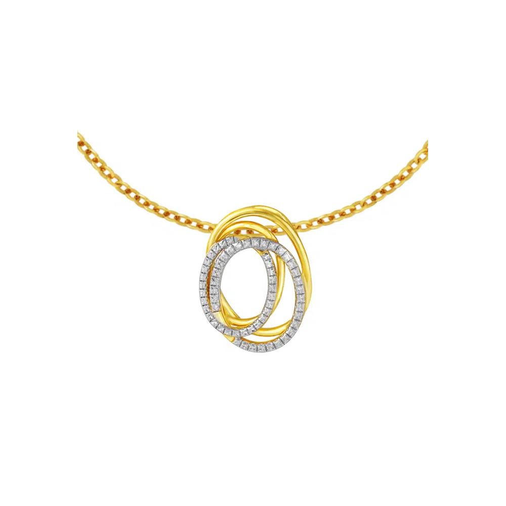 TOMEI Diamond Cut Collection подвеска, желтое золото 916/22K 3