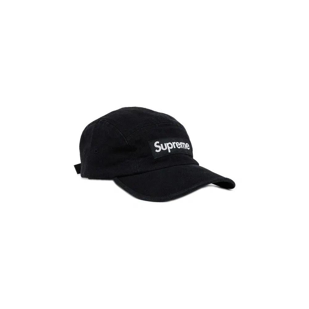 Кепка Supreme Washed Canvas Camp Cap 'Черный' 2