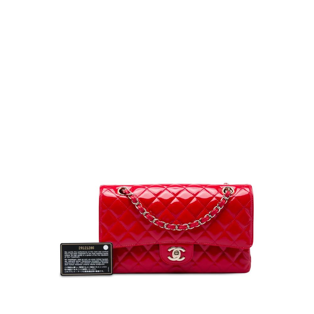 2019 Medium Classic Patent Double Flap shoulder bag 6
