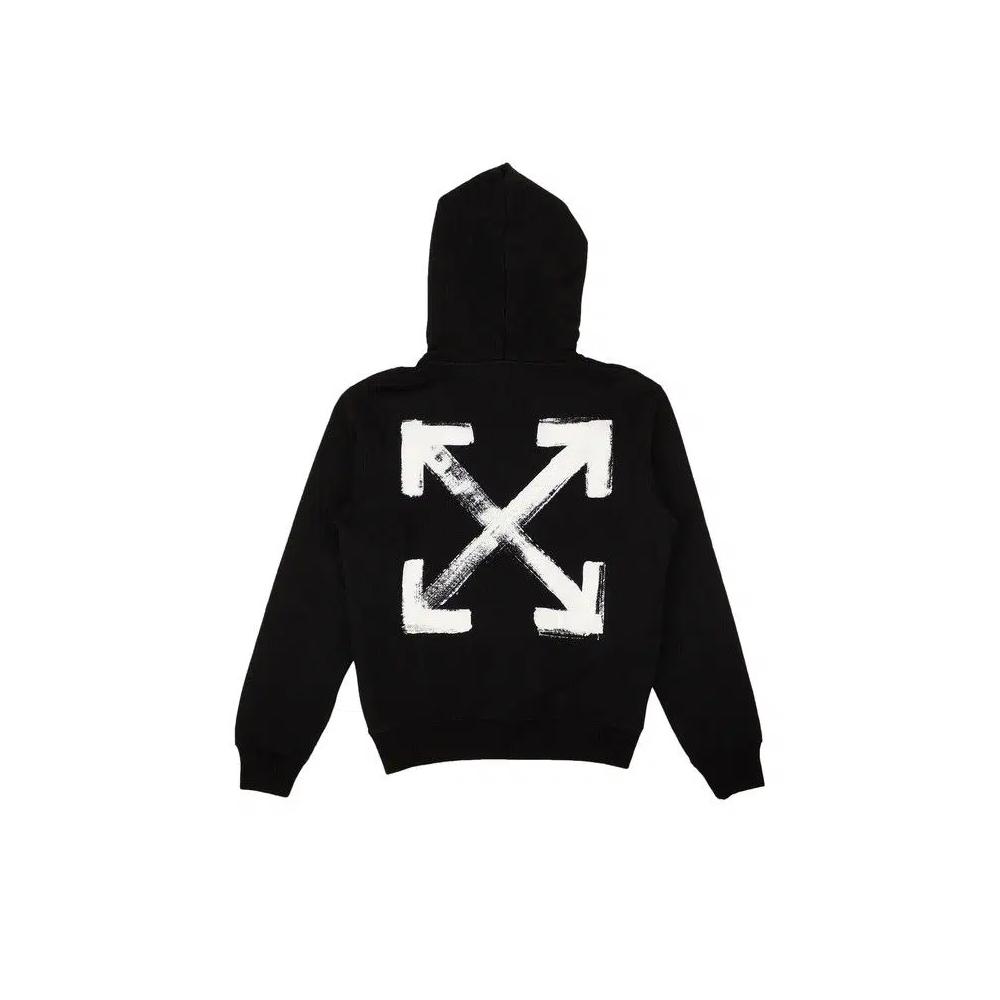 Худи Off-White Paint Arrow Slim Hoodie 'Black/White' 2