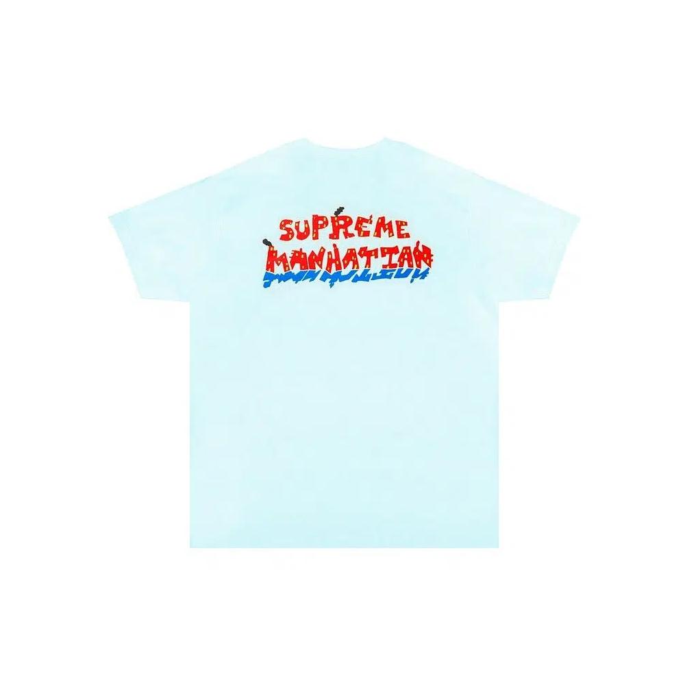 Футболки Supreme Manhattan Tee 'Pale Blue' 2