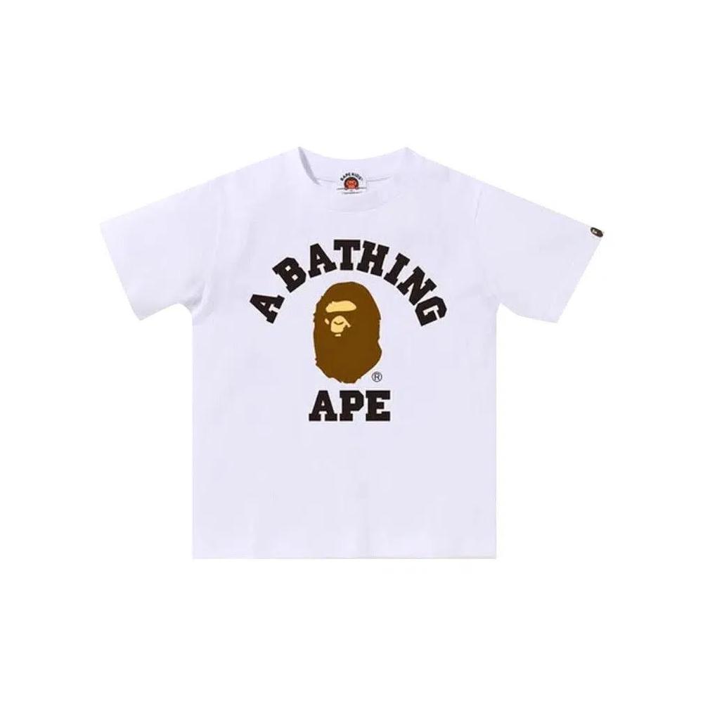 Футболки BAPE Kids College Tee 'White' 1