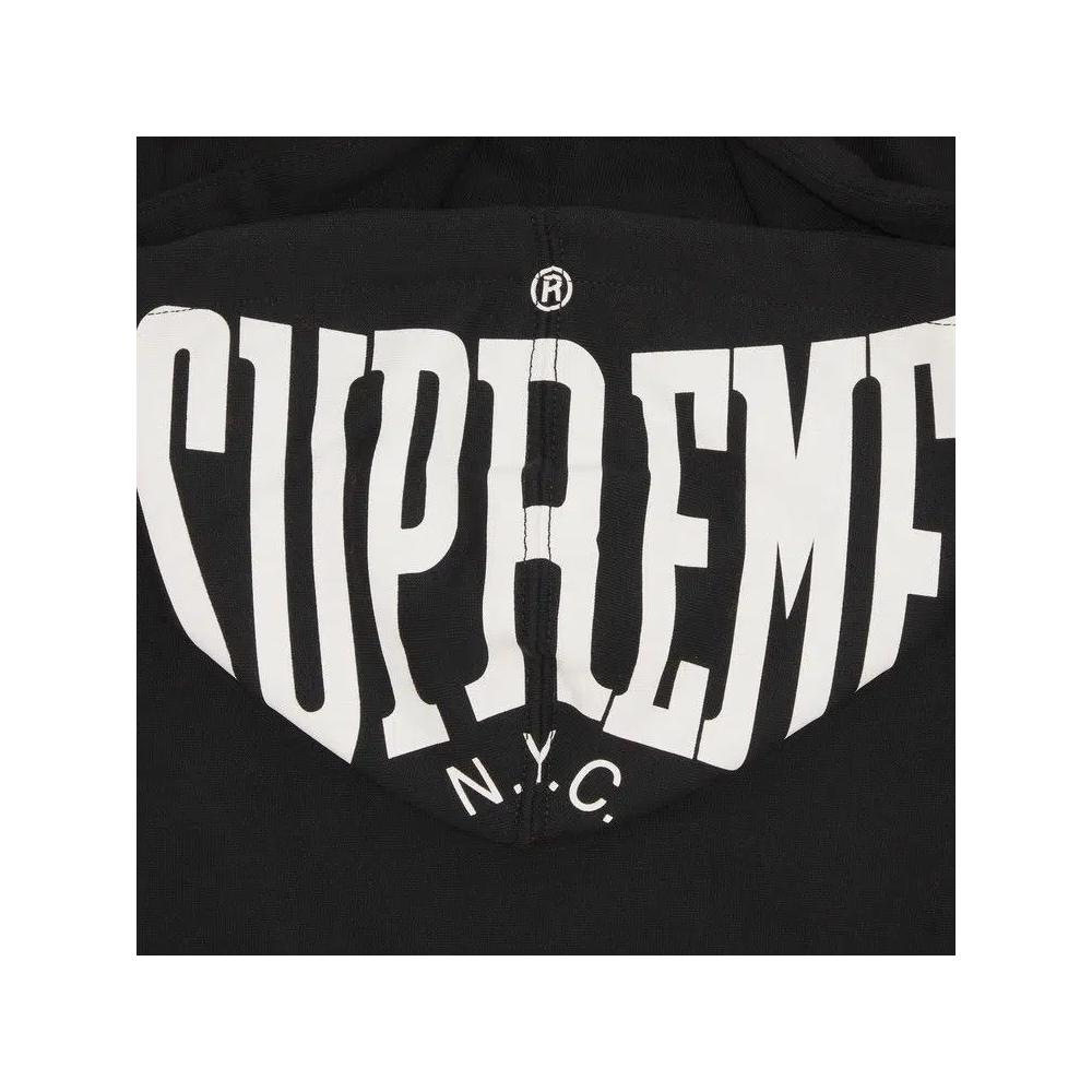 Худи Supreme Warm Up с капюшоном «Black» 3