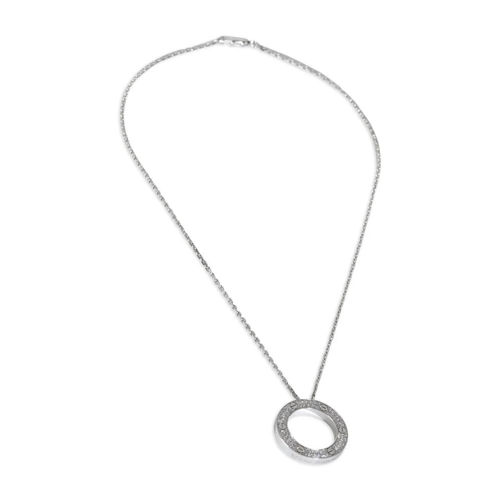 Колье Circle из белого золота с бриллиантами 2