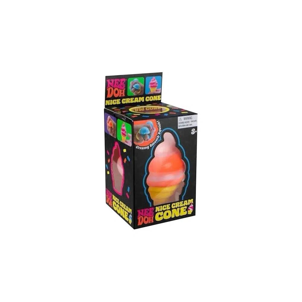 Игрушки и наборы NeeDoh Nice Cream Ice Cream Cone Squishy Fidget Toy 'Orange' 1