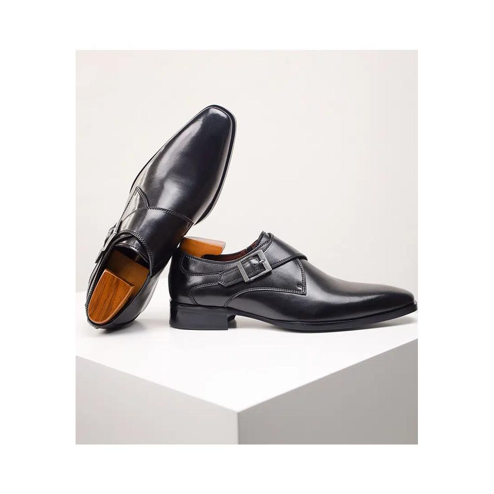 Бизнес-туфли на монк-стрейп из кожи Leather Monk Strap Shoes MK5009-3 5