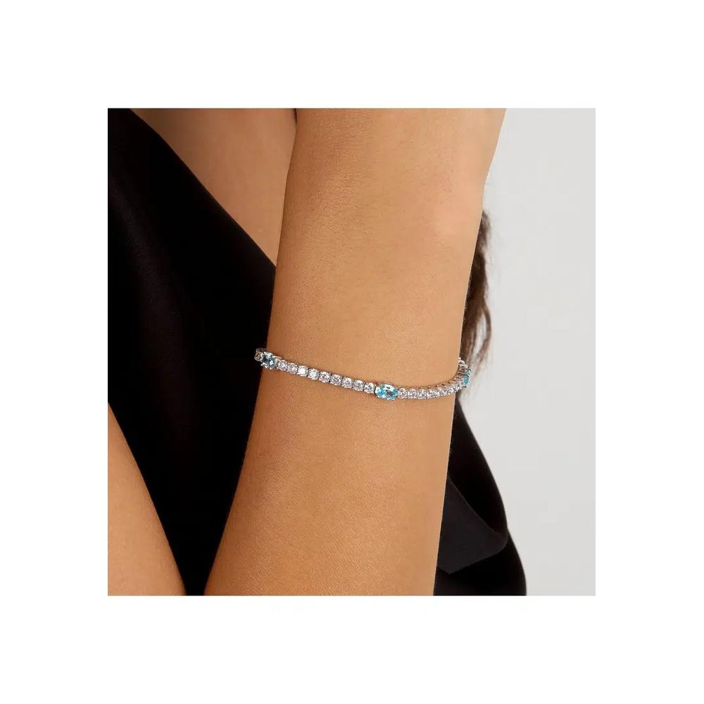Morellato Tesori 16 + 3 cm Женский теннисный браслет нежно-голубого цвета SAIW269 6