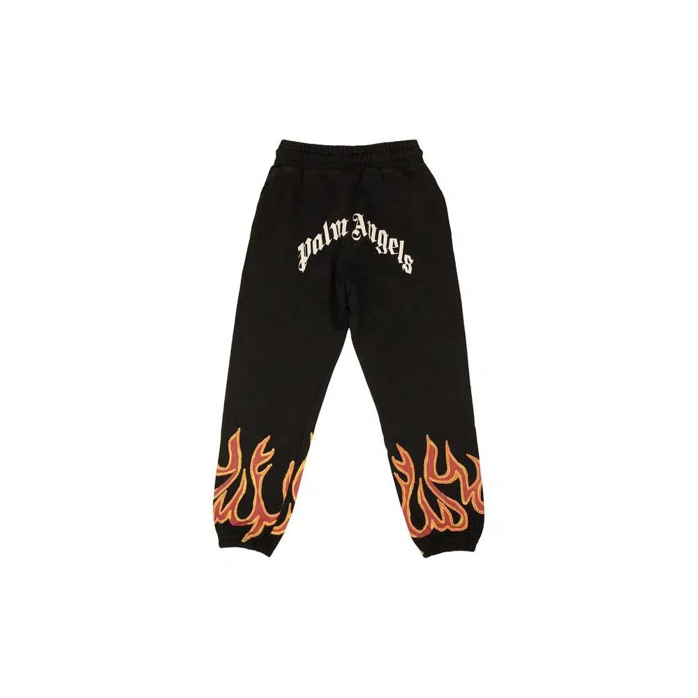 Palm Angels GD Graffiti Flames Sweatpants 'Черный/Красный' 2