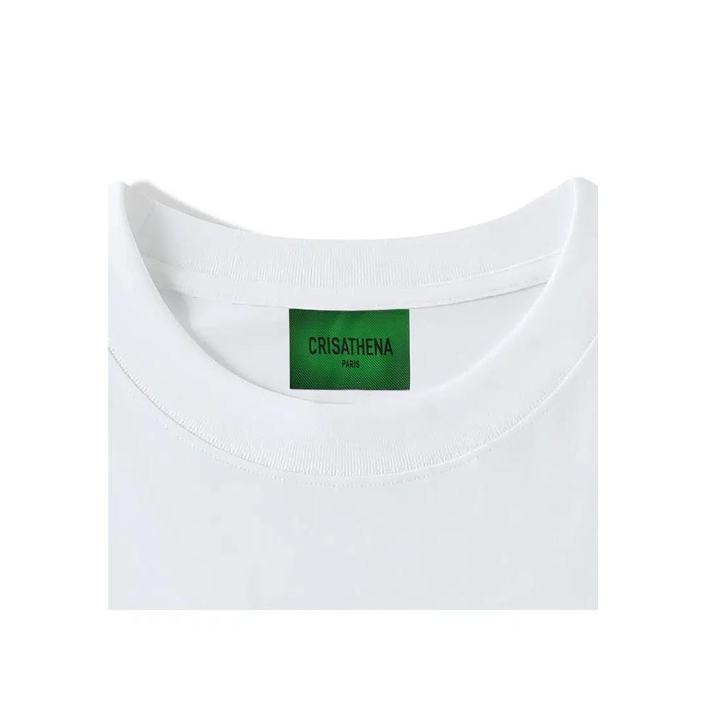 Футболка с графическим принтом College белого цвета 4