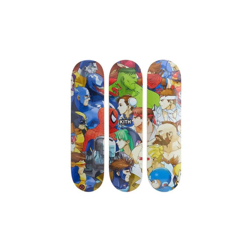 Kith x Marvel vs. Capcom Triptych Set of 3 Skate Deck 'Многоцветный' 1
