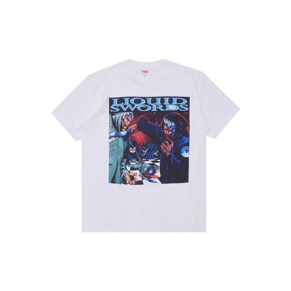 Футболки Supreme Liquid Swords Tee 'White' 1