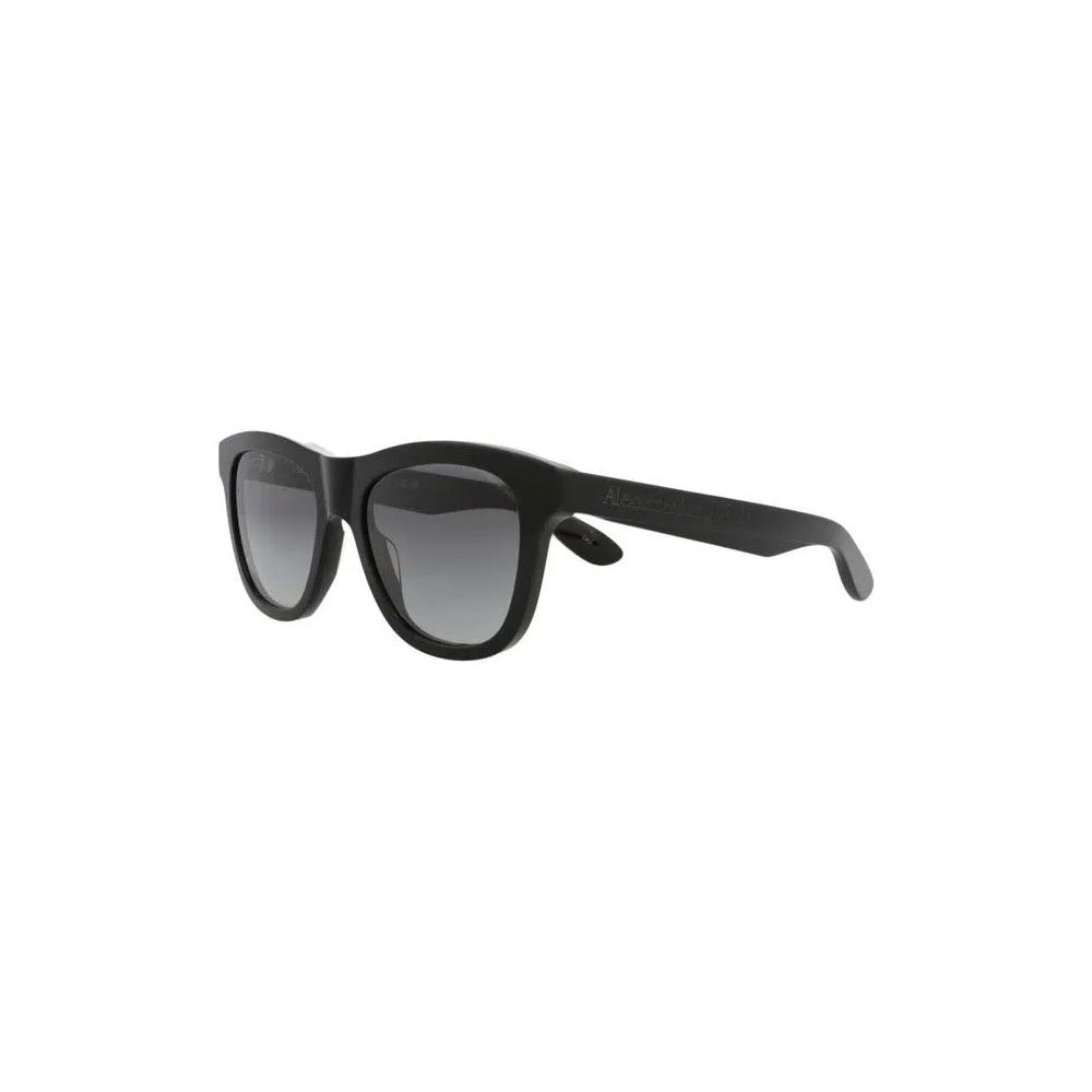 Очки Alexander McQueen Square-Frame Recycled Acetate Sunglasses 'Black Grey' 2