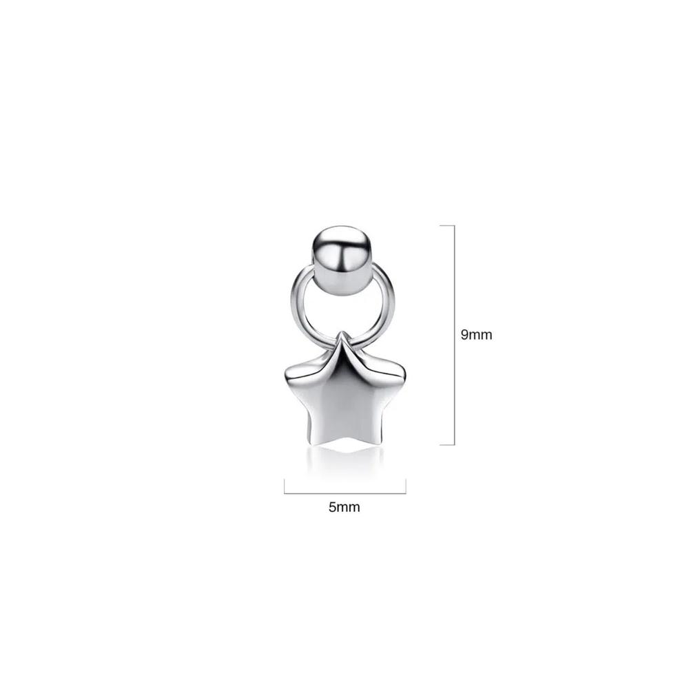 Серьги-капли Solid 925 Sterling Silver Enchanting Star 3