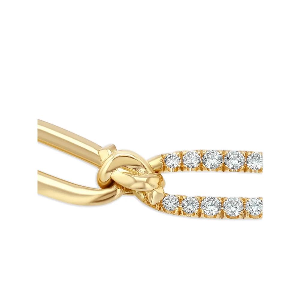 Браслет Knot Diamond из желтого золота с бриллиантами 2