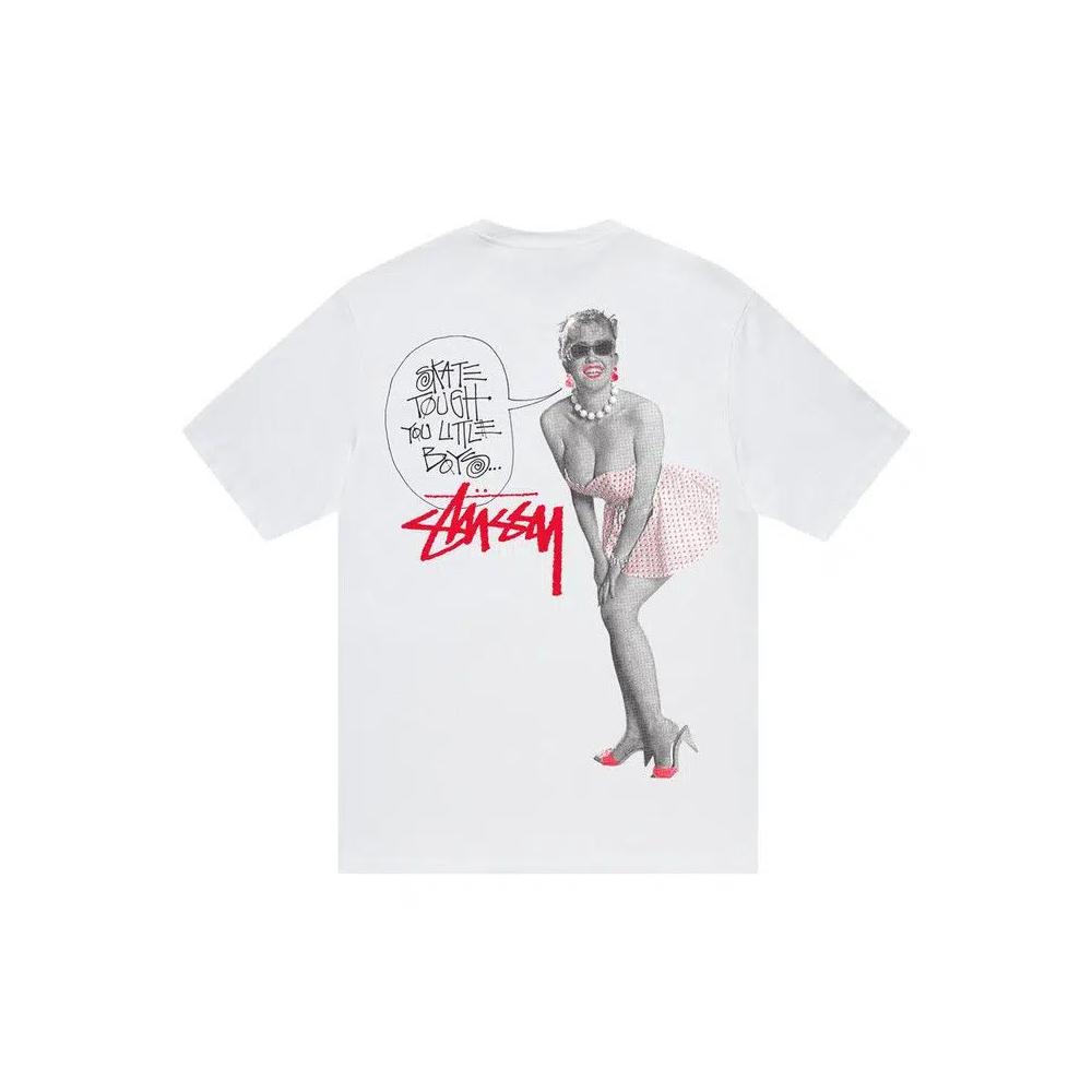 Футболки Stussy Skate Tough Tee 'White' 2