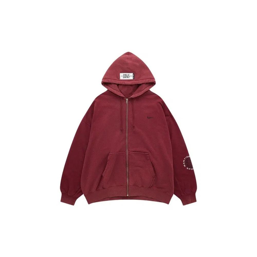 Молнии Nike x Martine Rose Full-Zip Hoodie 'Team Crimson' 1